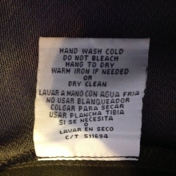 Danny and Nicole 2 PC Short Sleeved Pantsuit in dark Olive Green, size 10A - Picture 3 of 5